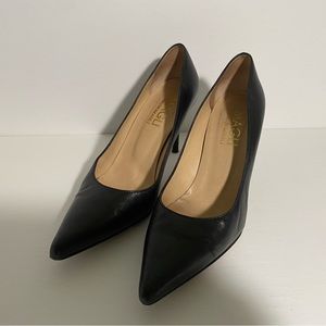 Bruno Magli Womens Black Leather Heels 6.5